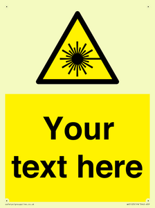 Custom Laser Hazard Sign